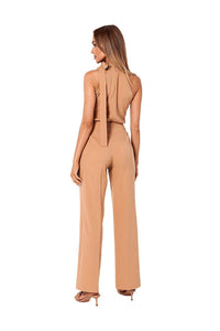 Chic Halter Neck Pantsuit