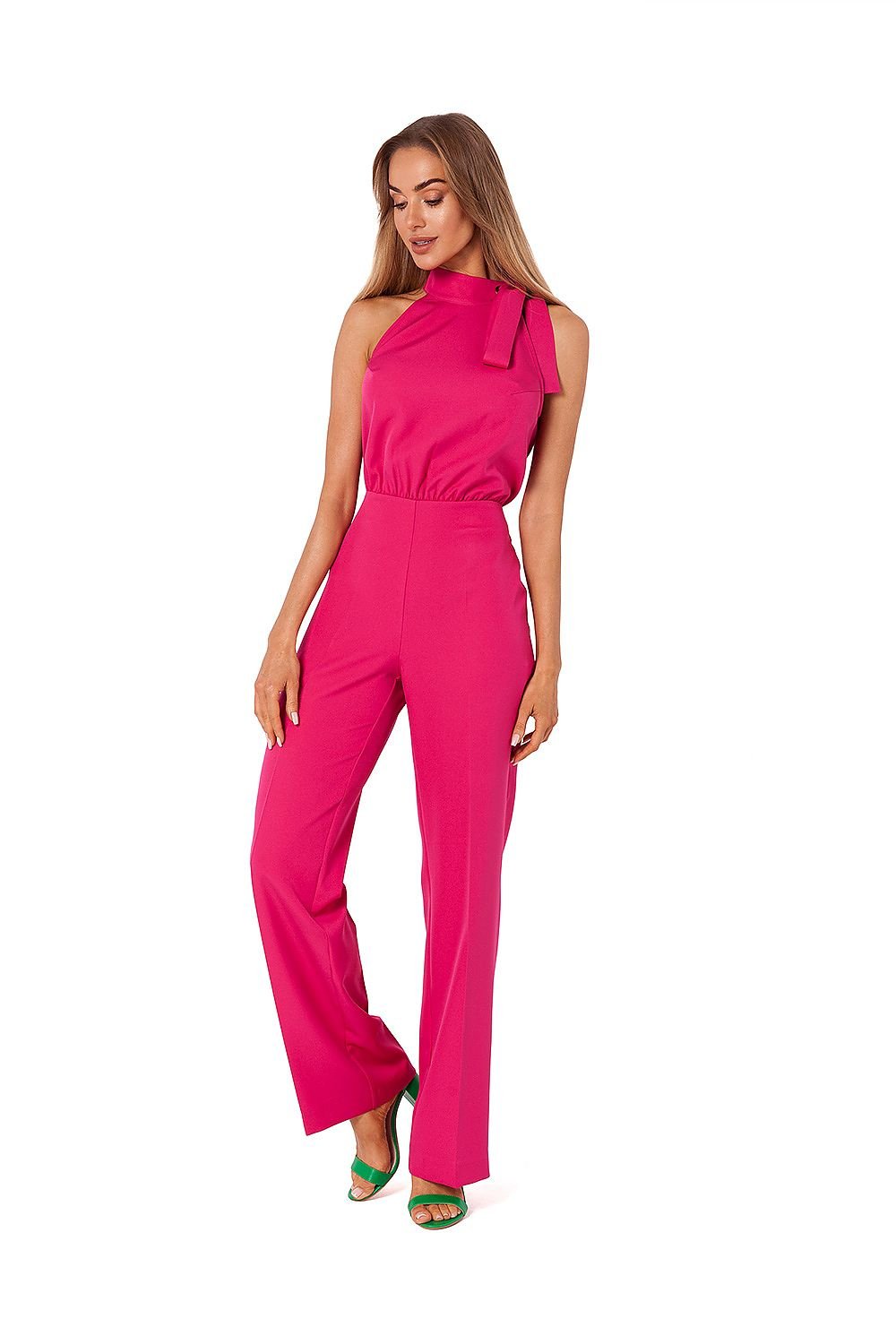 Chic Halter Neck Pantsuit