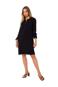 Ruffled Sleeve Daydress with Ties