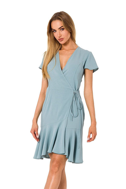 Airy Overlap Dress