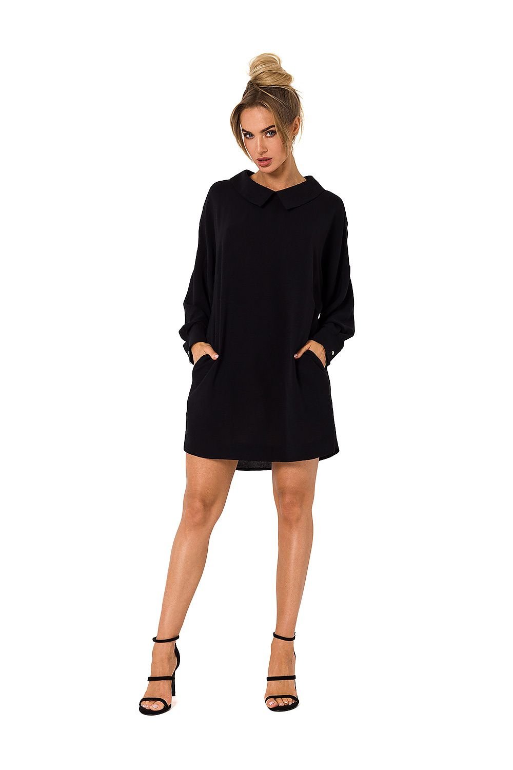 Chic Collar Tunic Dress