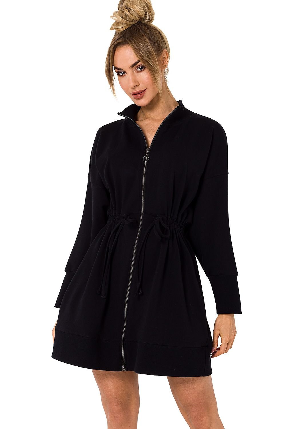 Chic Zippered Tunic Dress