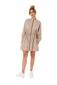 Chic Zippered Tunic Dress