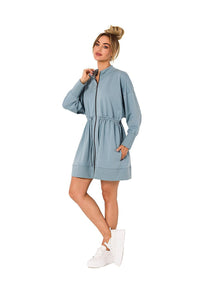 Chic Zippered Tunic Dress