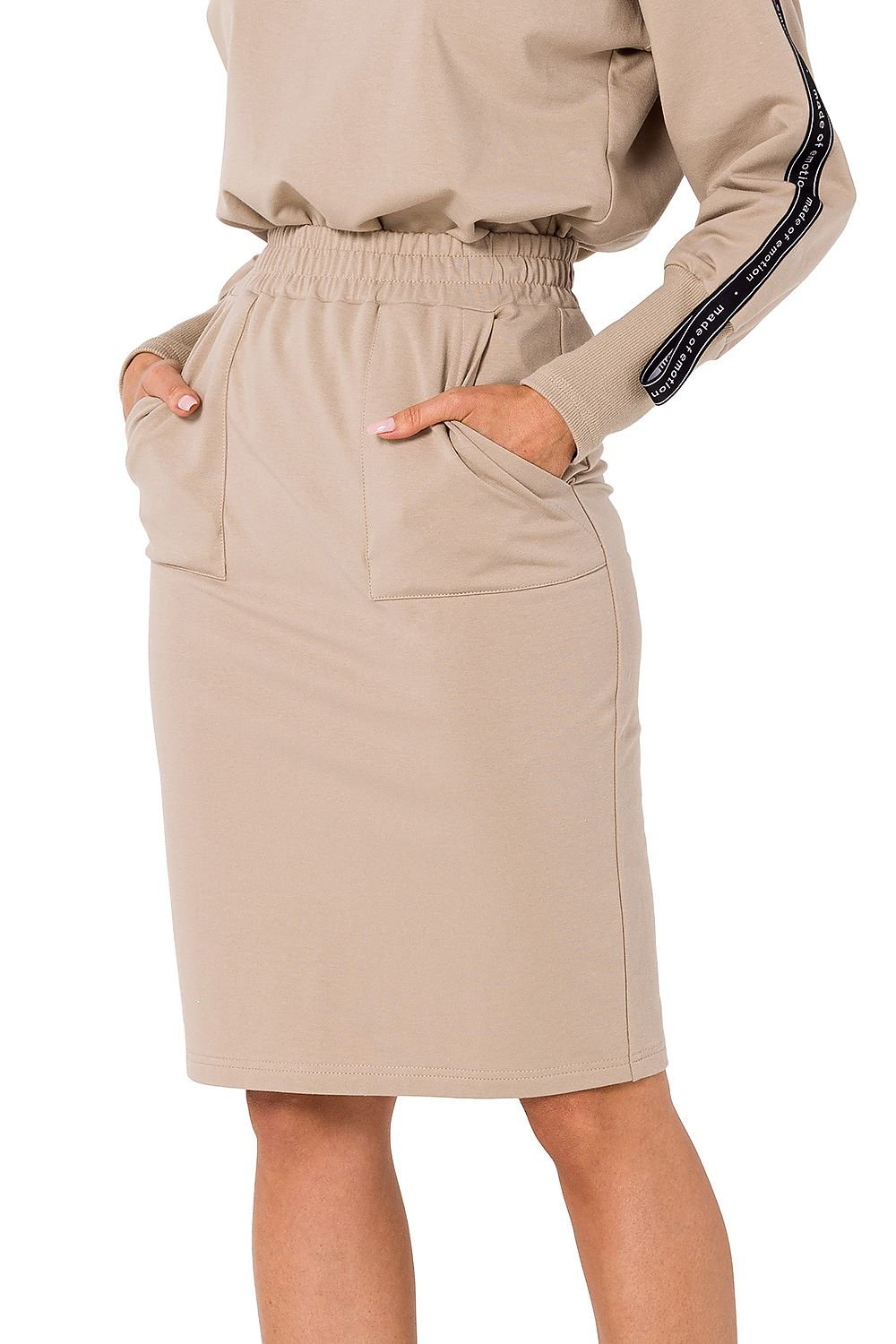 Knit Sweatshirt Skirt