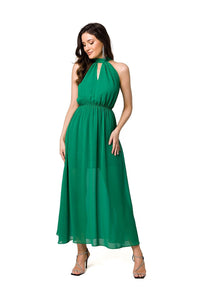 Romantic Halter Midi Dress