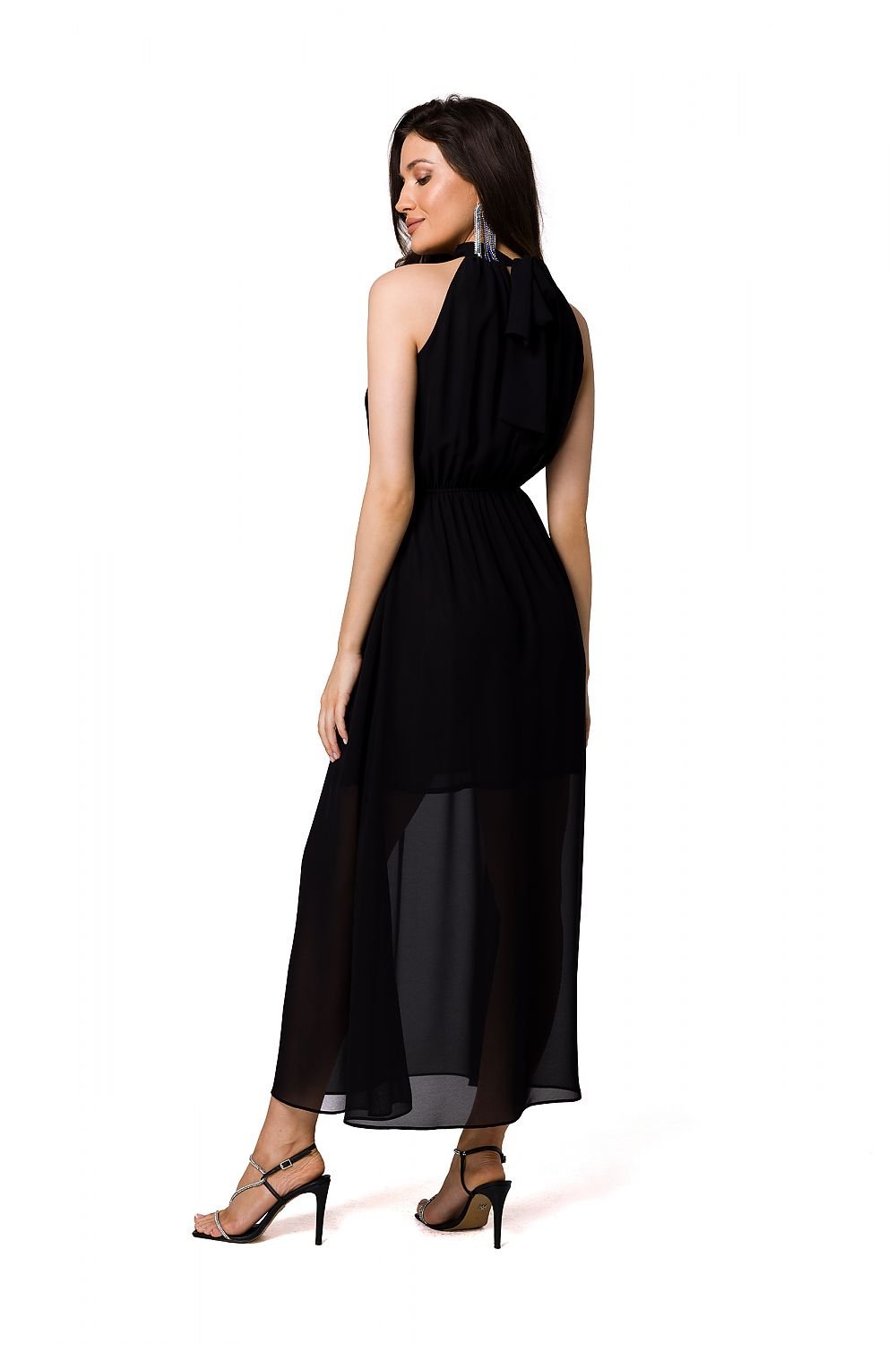 Romantic Halter Midi Dress