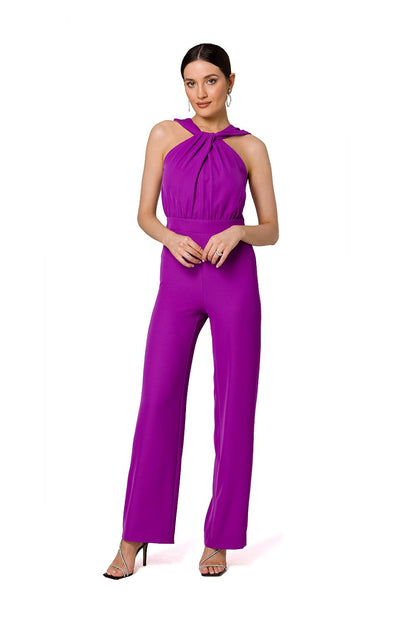 Spandex Jumpsuit with Open Shoulders - Michelle & Kenza Co.