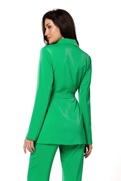 Flowing Fabric Jacket with Tied Belt - Michelle & Kenza Co.