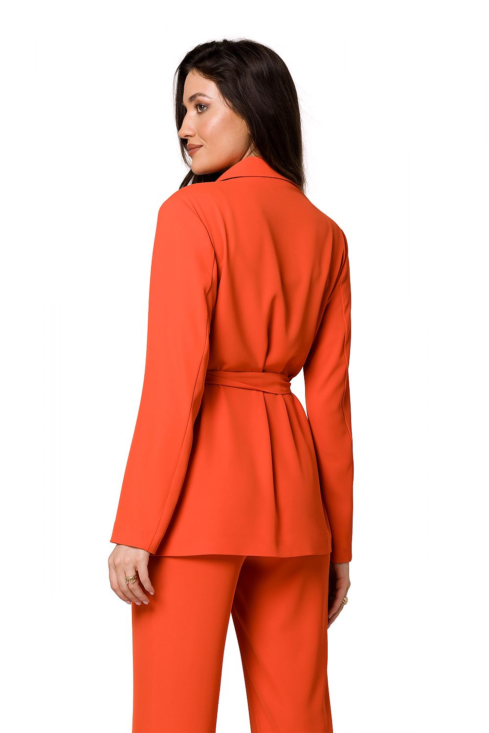 Flowing Fabric Jacket with Tied Belt - Michelle & Kenza Co.