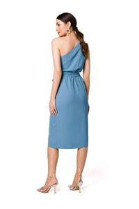 Spandex Cocktail Dress with One-Shoulder Design - Michelle & Kenza Co.