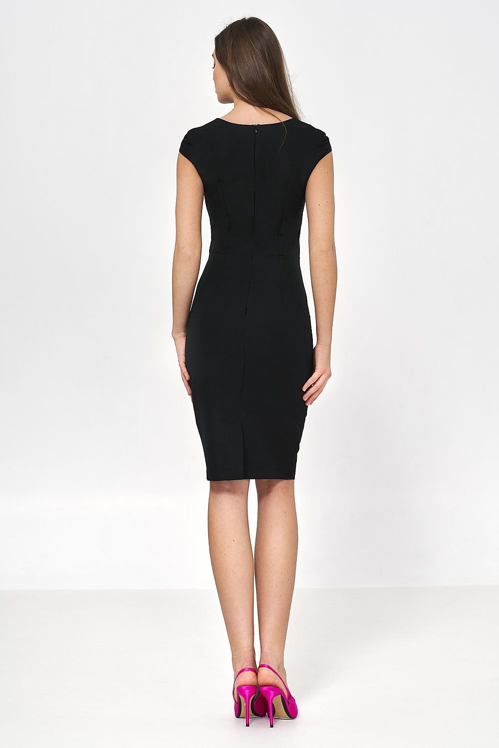 Fitted Knee-Length Pencil Dress