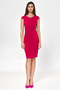 Fitted Knee-Length Pencil Dress