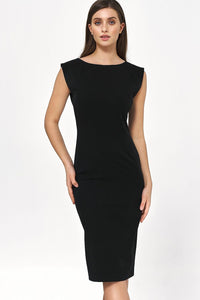 Form-Fitting Emerald V-Neck Dress