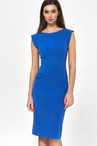 Form-Fitting Emerald V-Neck Dress