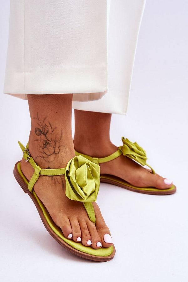 Comfortable Fabric Sandals with Low Heel