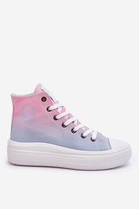 Comfortable Textile High-Top Sneakers