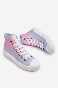 Comfortable Textile High-Top Sneakers