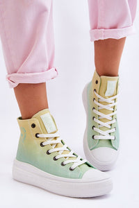 Comfortable Textile High-Top Sneakers