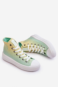 Comfortable Textile High-Top Sneakers