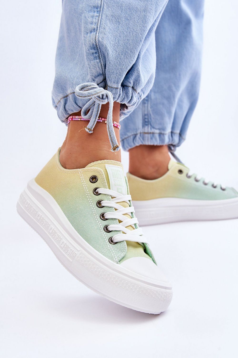 Massive Platform Textile Sneakers