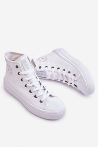 Comfortable Textile High-Top Sneakers