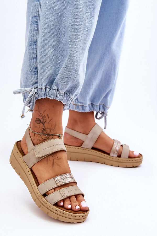 Eco Leather Platform Sandals