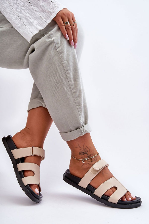 Adjustable Eco Leather Platform Sandals