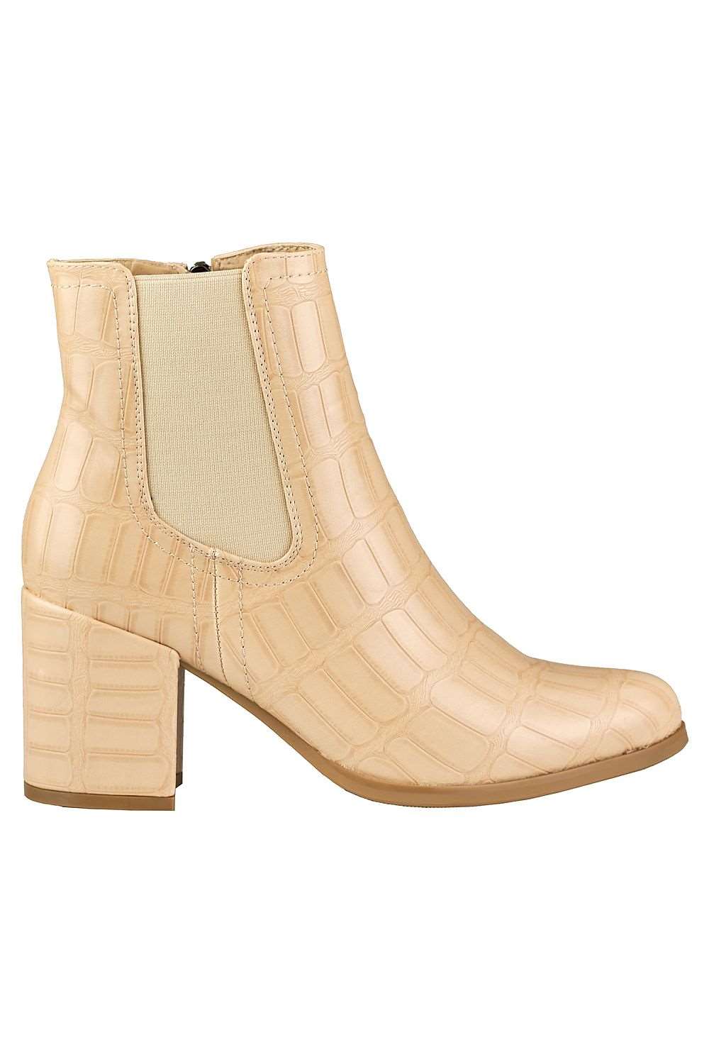 Amelia Almond Heeled Boots