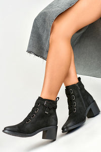 Warm Fur-Lined Heel Boots