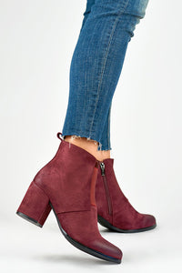 Elegant Eco-Suede Heel Boots