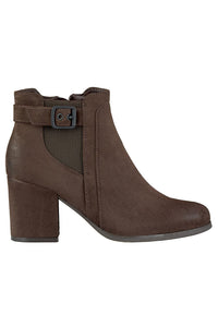 Suede Heel Boots