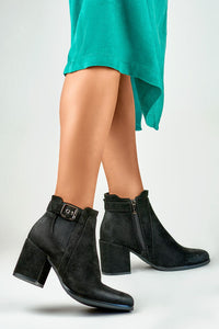 Suede Heel Boots