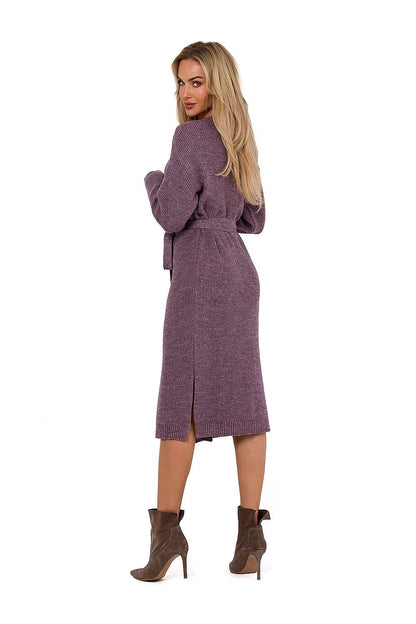 Chic Tie-Waist Sweater Dress