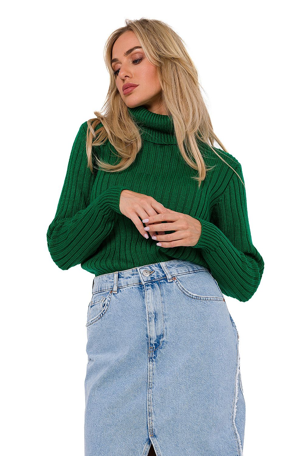 Ribbed Turtleneck Sweater