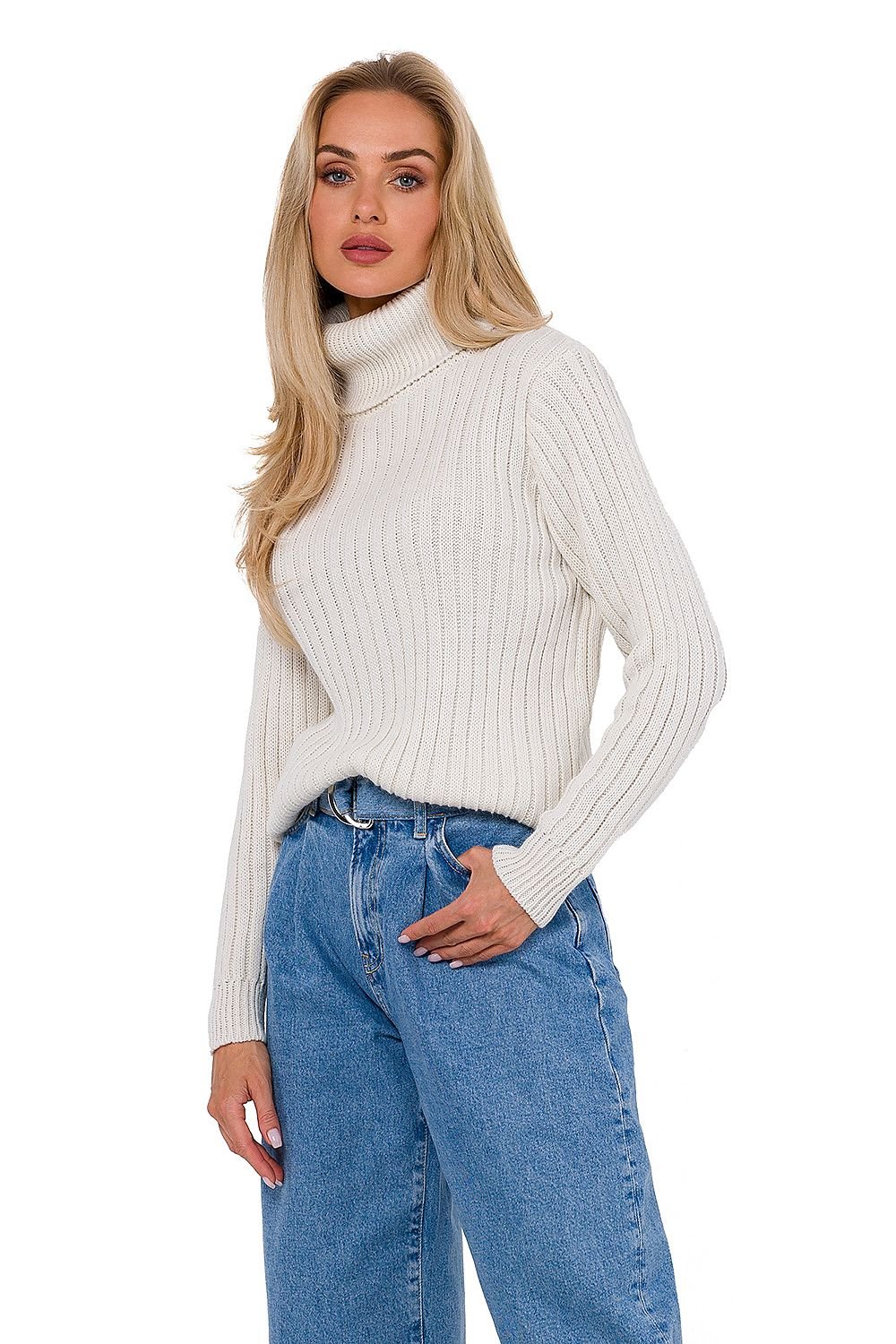 Ribbed Turtleneck Sweater