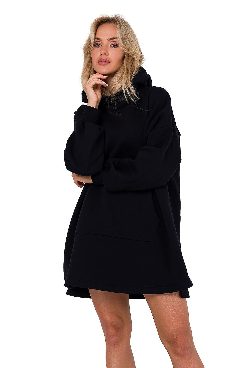 Cozy Hooded Knit Dress