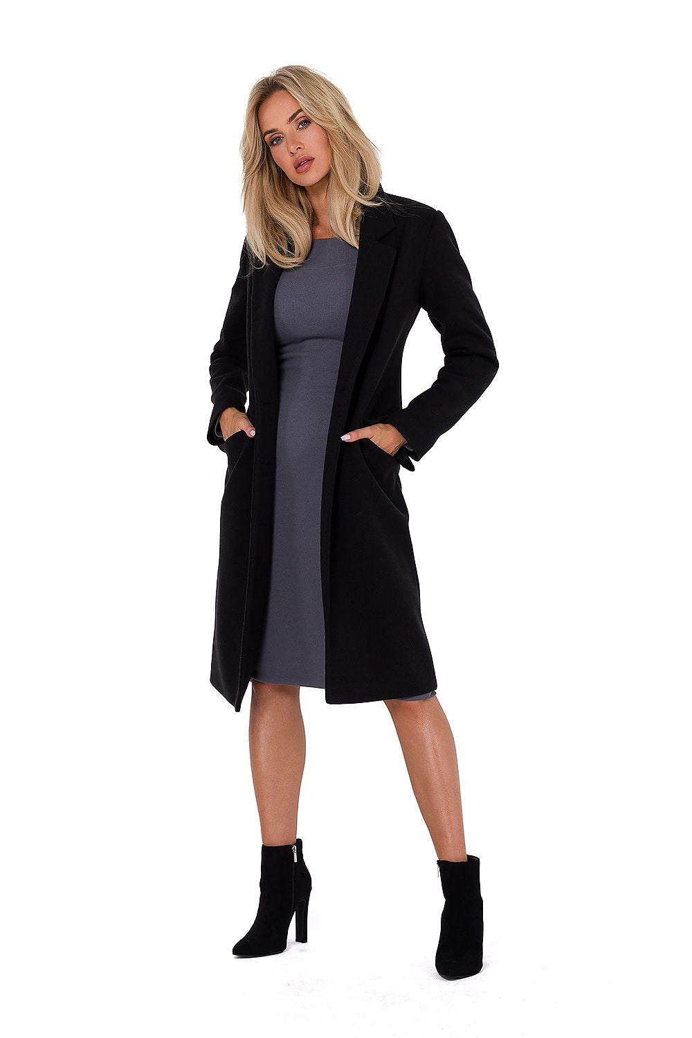 Fleece Coat with Padded Collar - Michelle & Kenza Co.