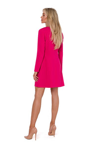 Chic Long Sleeve Trapeze Dress