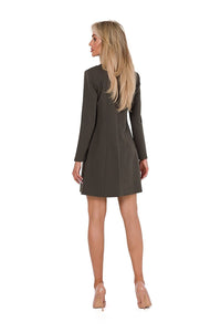 Chic Long Sleeve Trapeze Dress