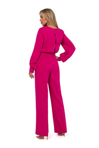 Elegant Halter Jumpsuit with Button Closure