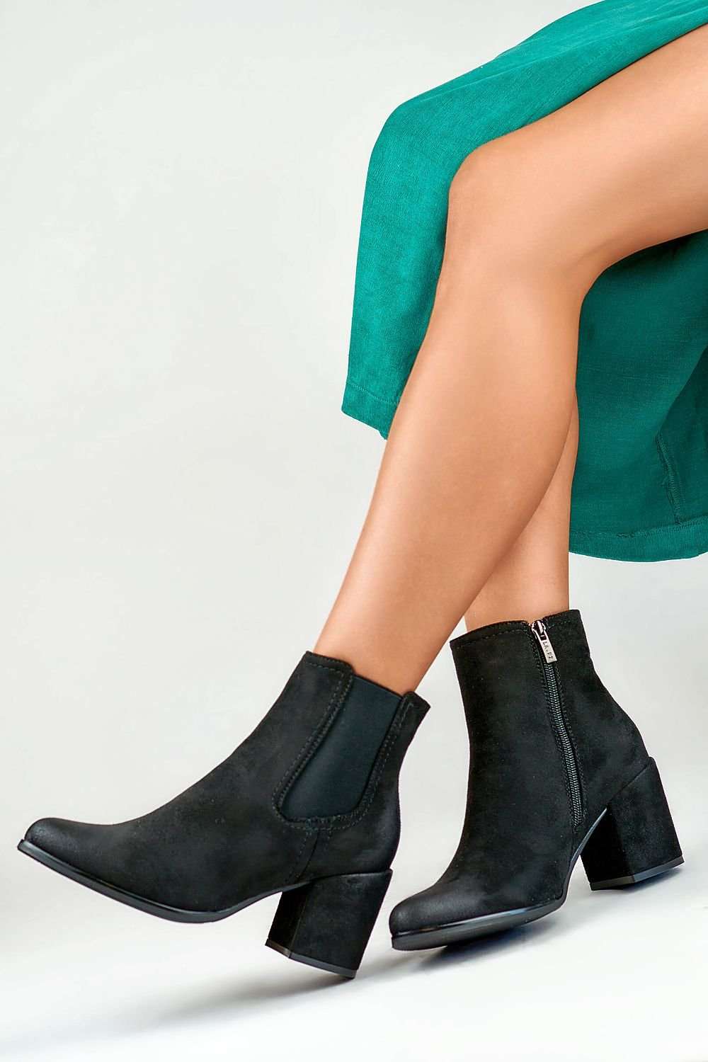 Amelia Almond Heeled Boots