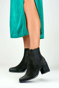 Amelia Almond Heeled Boots