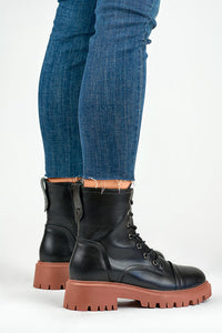 Eco Fur-Lined Platform Boots