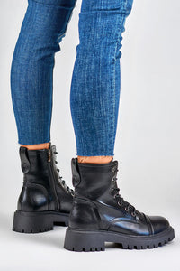 Eco Fur-Lined Platform Boots