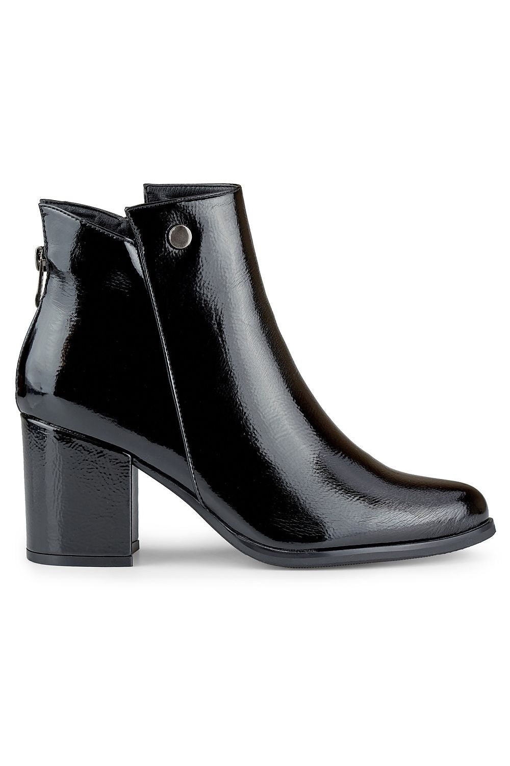 Fur-Lined Eco-Friendly Zip Heel Boots