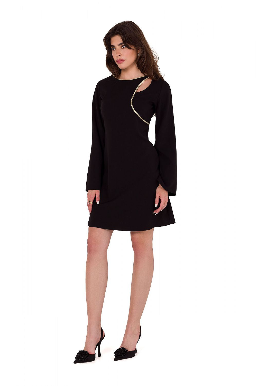 Elegant Cocktail Dress with Teardrop Neckline - Michelle & Kenza Co.