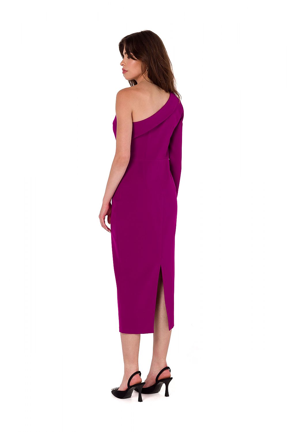 Innovative Fabric Evening Dress with One Shoulder Design - Michelle & Kenza Co.