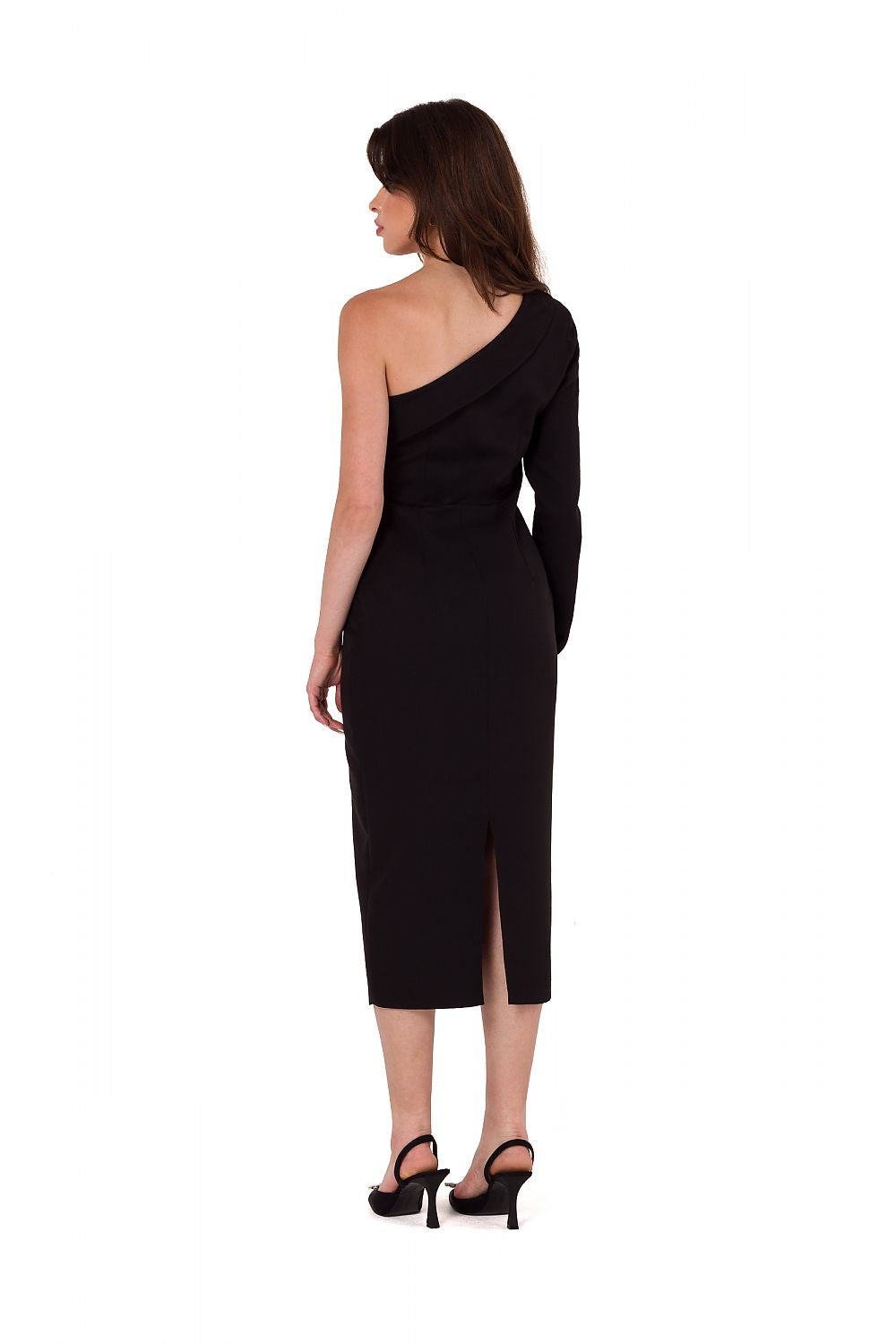 Innovative Fabric Evening Dress with One Shoulder Design - Michelle & Kenza Co.