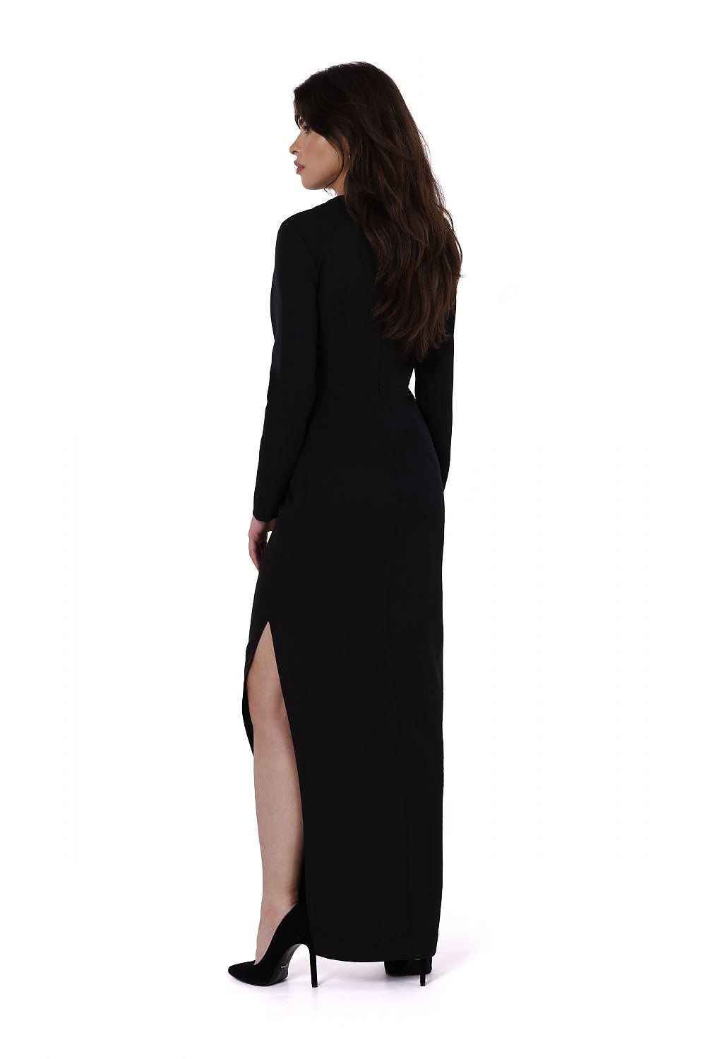 Spandex Midi Dress with Asymmetrical Cut - Michelle & Kenza Co.